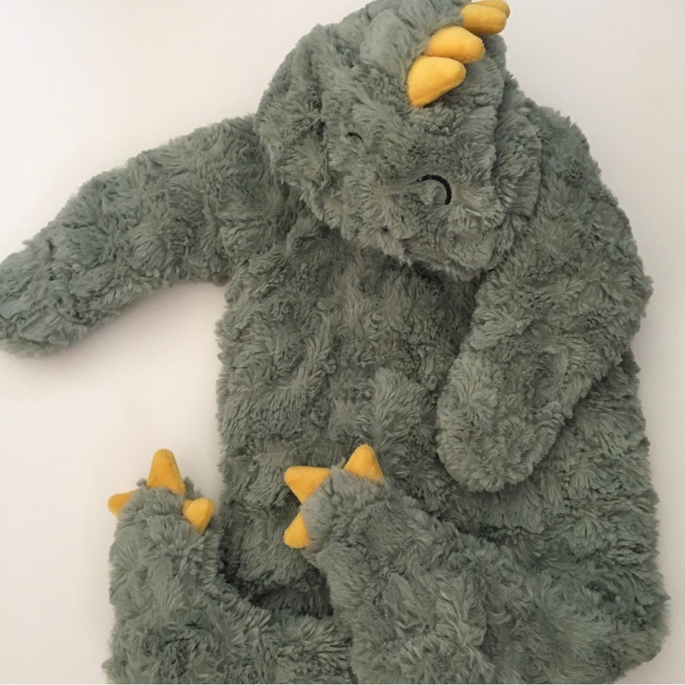 Dinosaur Costume 6-9M Green Jumpsuit Hooded Halloween Outerwear | KoalaBaby 🎃